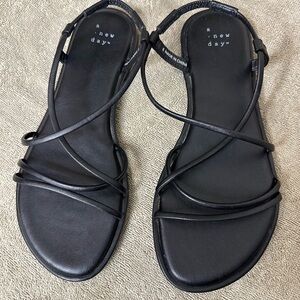 Target A New Day Strappy Black Sandals